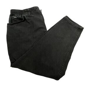 Lee High Rise Black Denim Jeans Five Pocket Style Plus Size